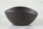 Wilmax Ovale Schale 19 × 15 × 6 cm Schwarz aus Porzellan