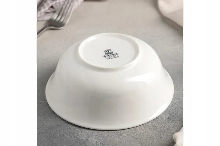Wilmax Schale 700 ml 15 cm 2er-Set Weiß aus Porzellan