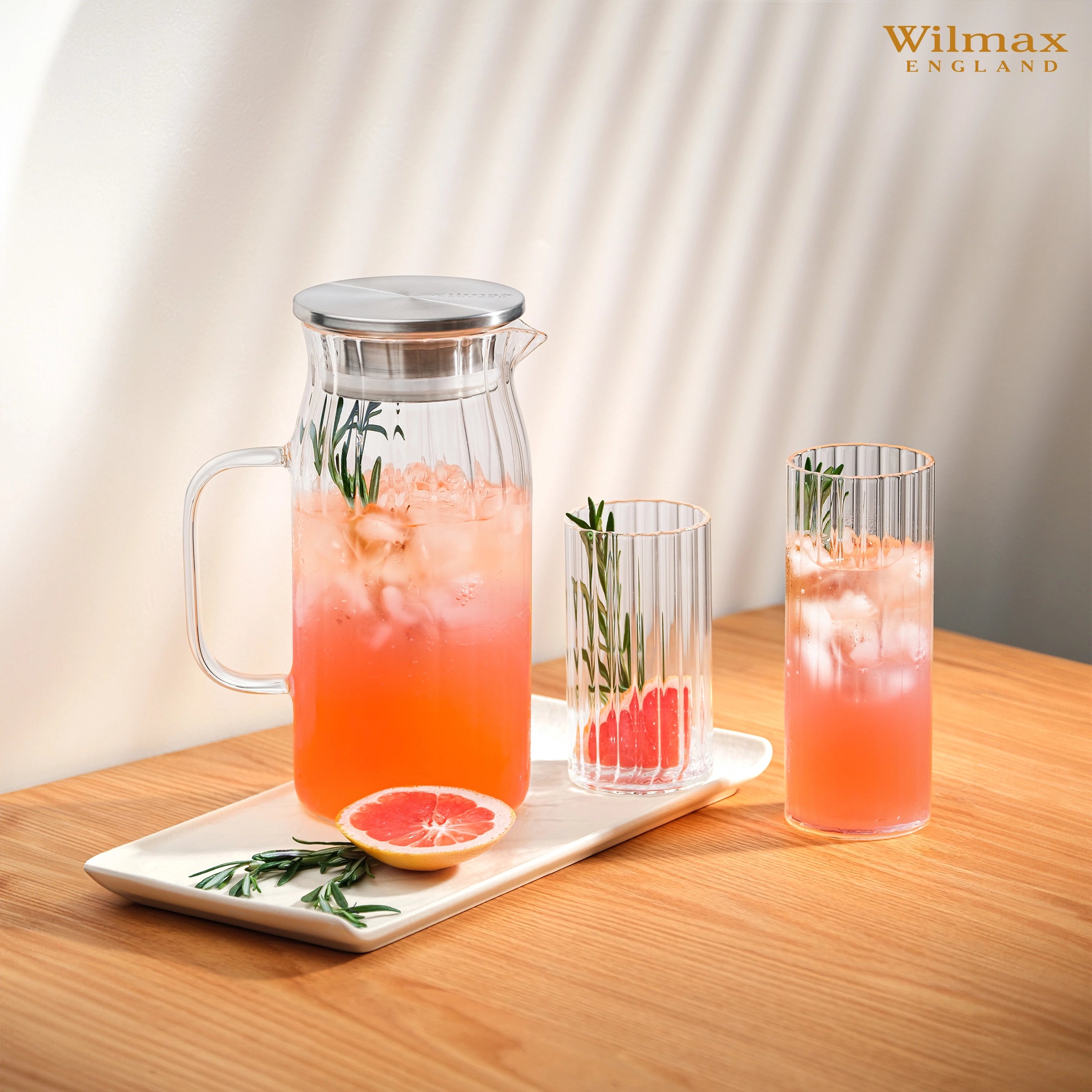 Wilmax Geriffeltes Glas, 300 ml, hitzebeständig, WL-888625/A