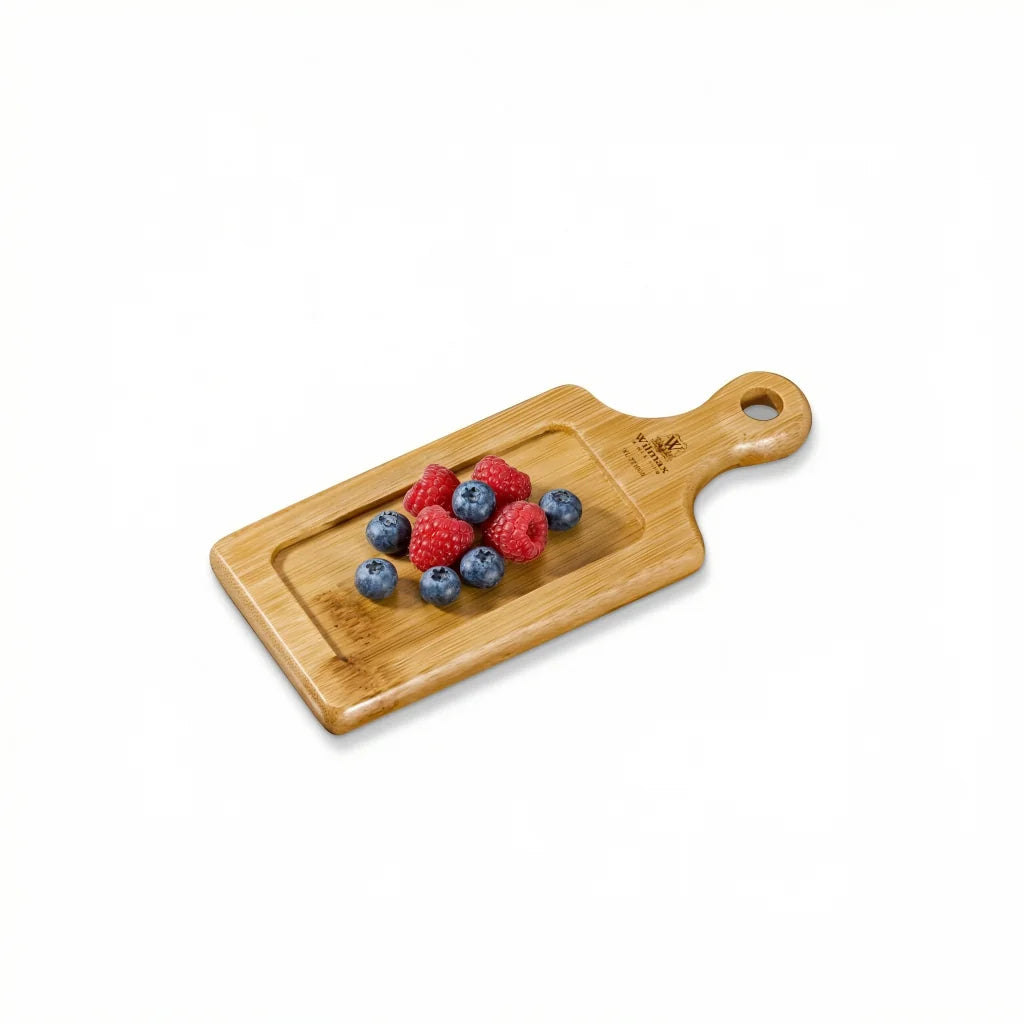 Wilmax Serviertablett 17 × 7 cm Natur aus Bambus