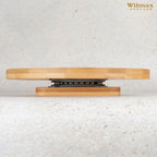 Wilmax Drehbare Servierplatte 35,5 cm Natur aus Bambus