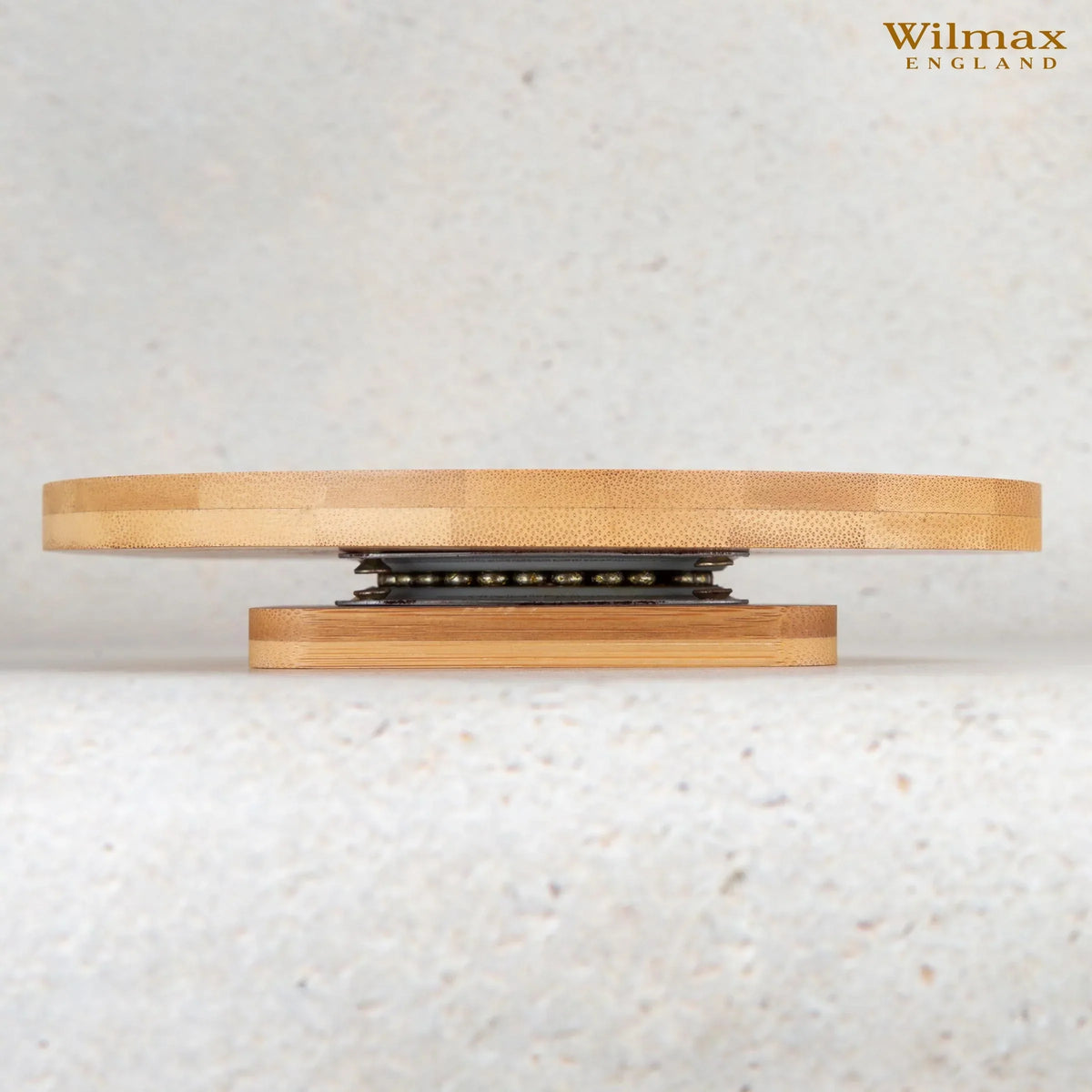 Wilmax Drehbare Servierplatte 35,5 cm Natur aus Bambus