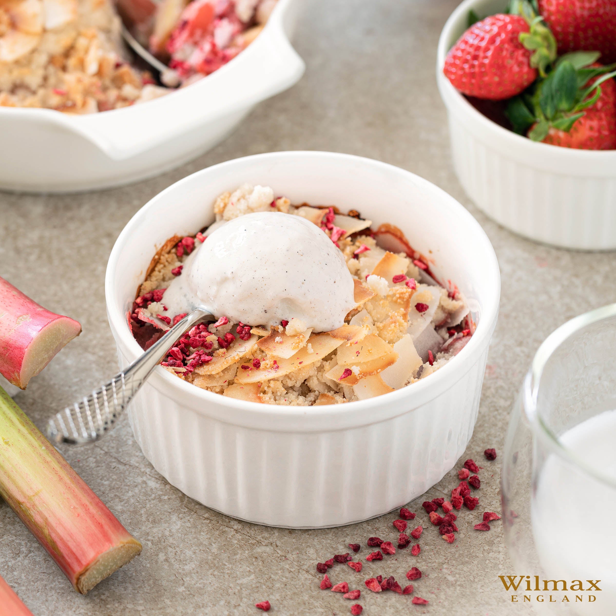 Wilmax Ramekin 180 ml Weiß aus Porzellan