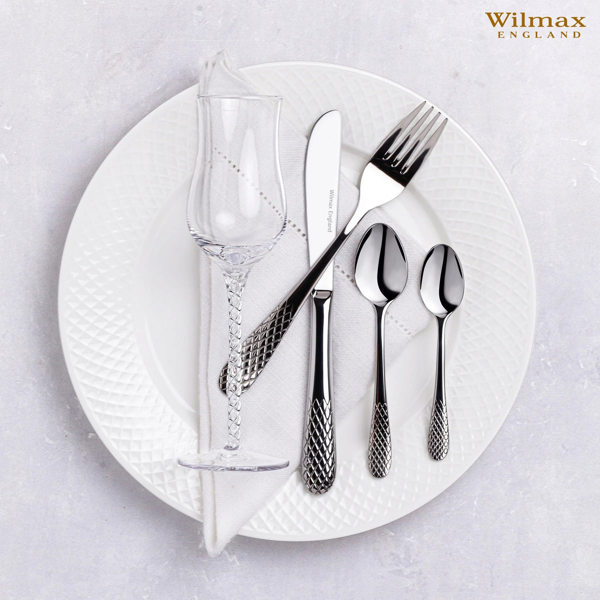 Wilmax Dessertmesser 20,5 cm Silber aus Edelstahl