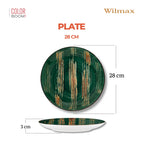 Wilmax Teller 28 cm Grün aus Porzellan
