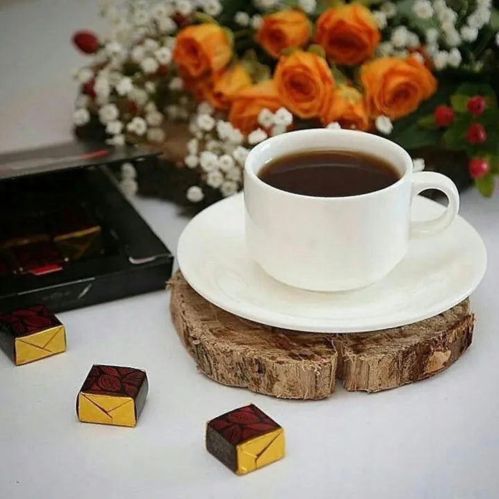 Wilmax Tasse mit Untertasse 220 ml Weiß aus Porzellan
