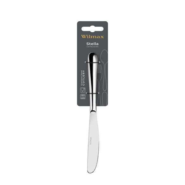 Wilmax Tafelmesser 22 cm Silber aus Edelstahl