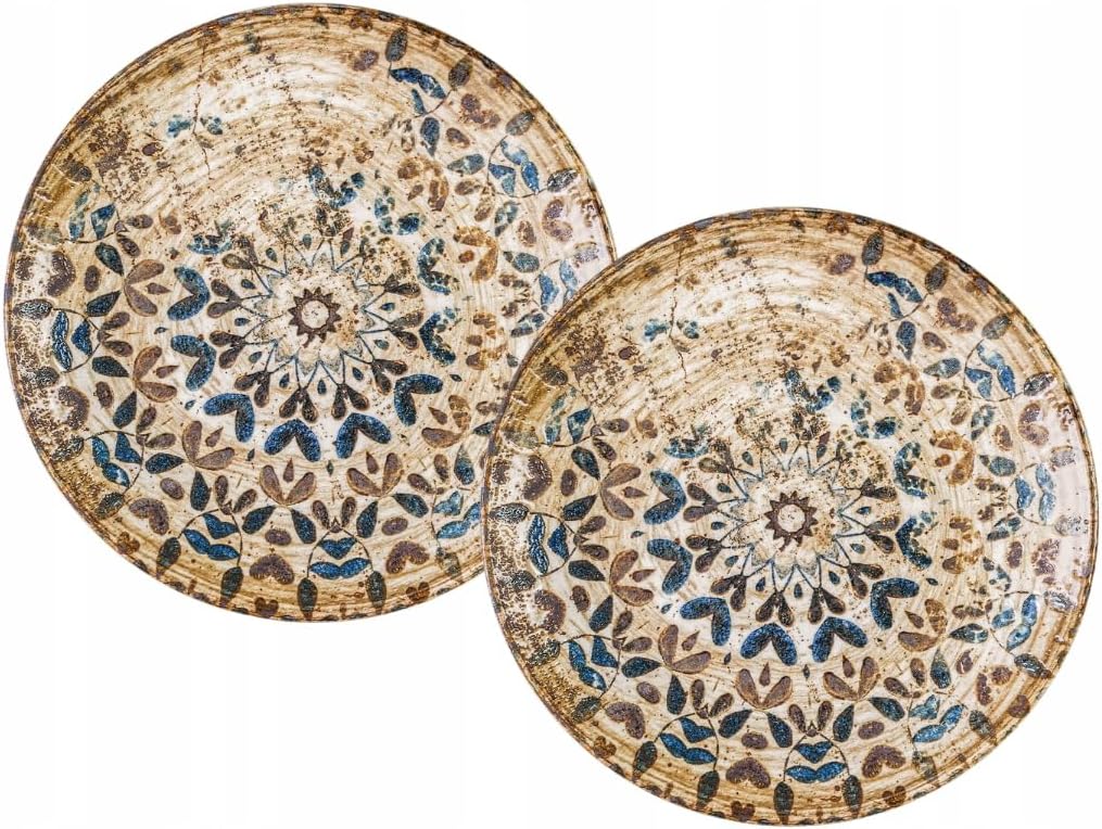 Wilmax Teller 17 cm 2er-Set Mehrfarbig aus Porzellan