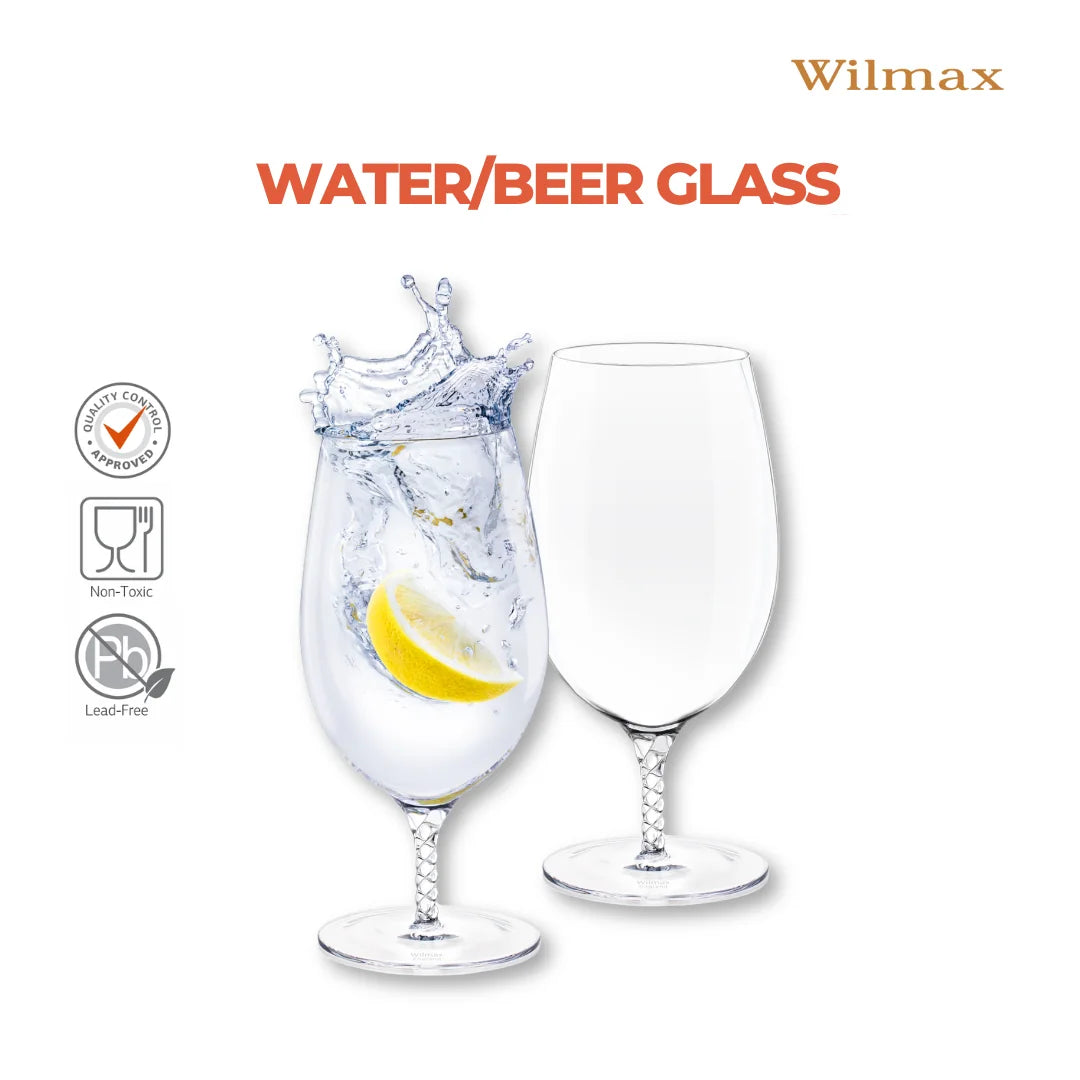 Wilmax Bierglas 420 ml 2er-Set Transparent aus Wilmax Crystalline-Serie