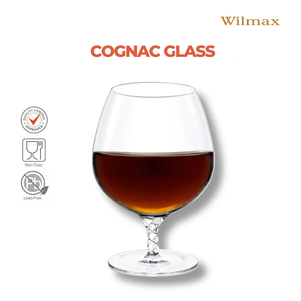 Wilmax Cognacglas 550 ml 2er-Set Transparent aus Wilmax Crystalline-Serie