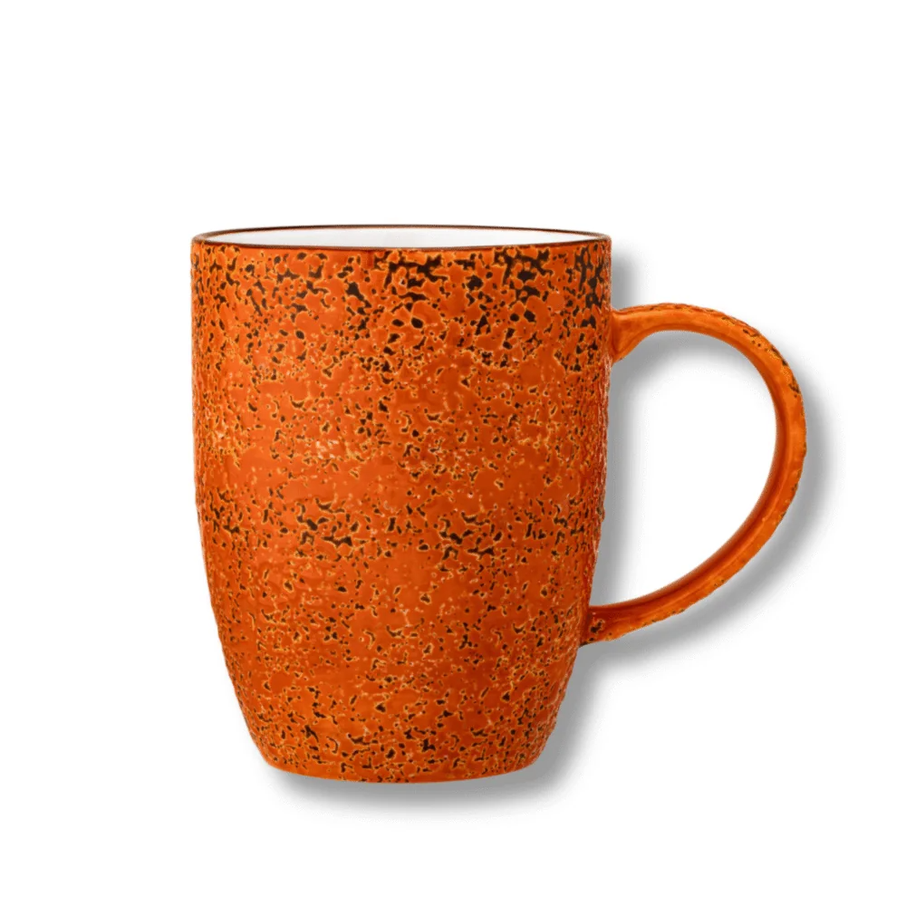 Wilmax Becher 460 ml Orange aus Porzellan