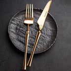 Wilmax Runder Teller 15,5 cm 6er-Set Schwarz aus Porzellan