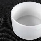 Wilmax Servierset 2-teilig mit Schüssel 20 cm mit Bambusständer Weiß aus Porzellan