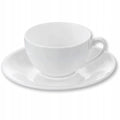 Wilmax Espressotasse mit Untertasse 80 ml Weiß aus Porzellan