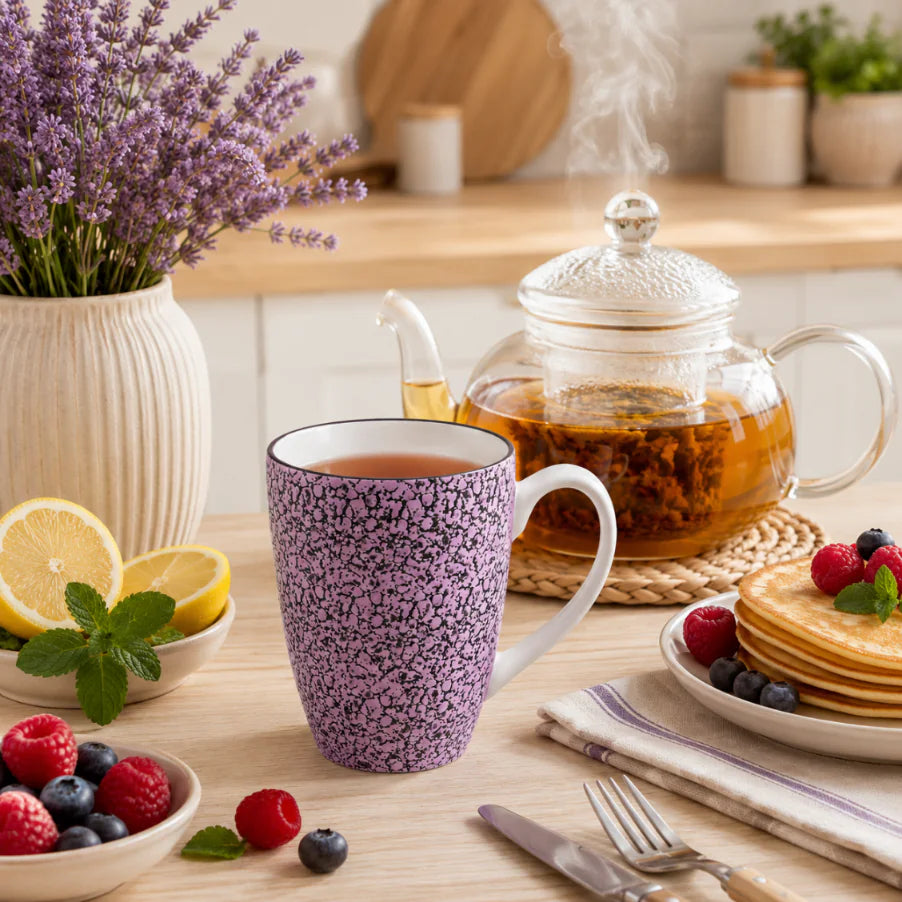 Wilmax Becher 450 ml Lavendel aus Porzellan