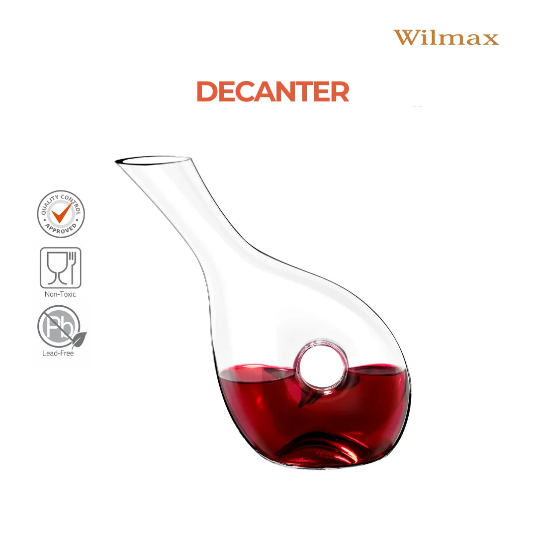 Wilmax Weindekanter 1000 ml Transparent aus Wilmax Crystalline-Serie