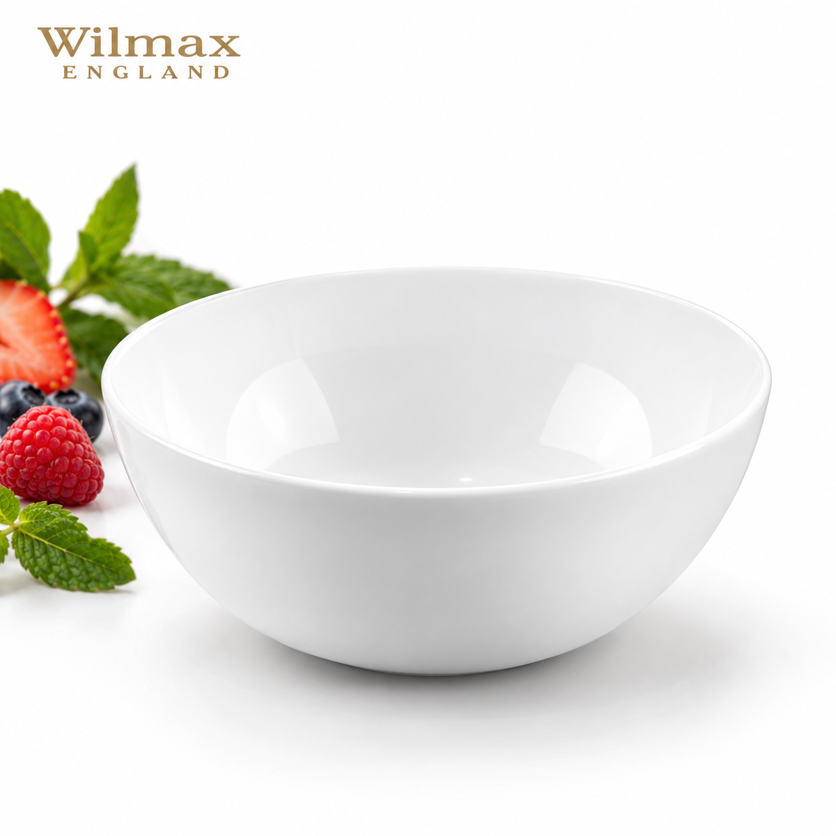 Wilmax Schale 11 cm 300 ml Weiß aus Porzellan