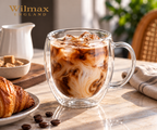 Wilmax Doppelwandiger Glasbecher 250 ml Transparent