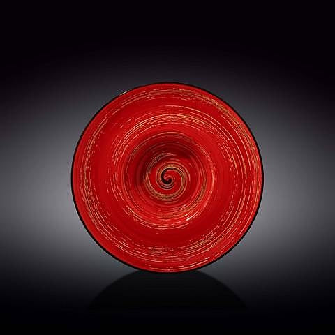 Wilmax Tiefer Teller Ø 24 cm 200 ml Rot aus Porzellan