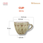 Wilmax Tasse 300 ml Pistazie aus Porzellan