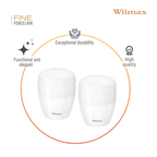 Wilmax Salz & Pfeffer Set Weiß Porzellan WL-880124/SP