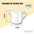 Wilmax Milchkanne 250 ml Weiß Porzellan WL-995018/1C