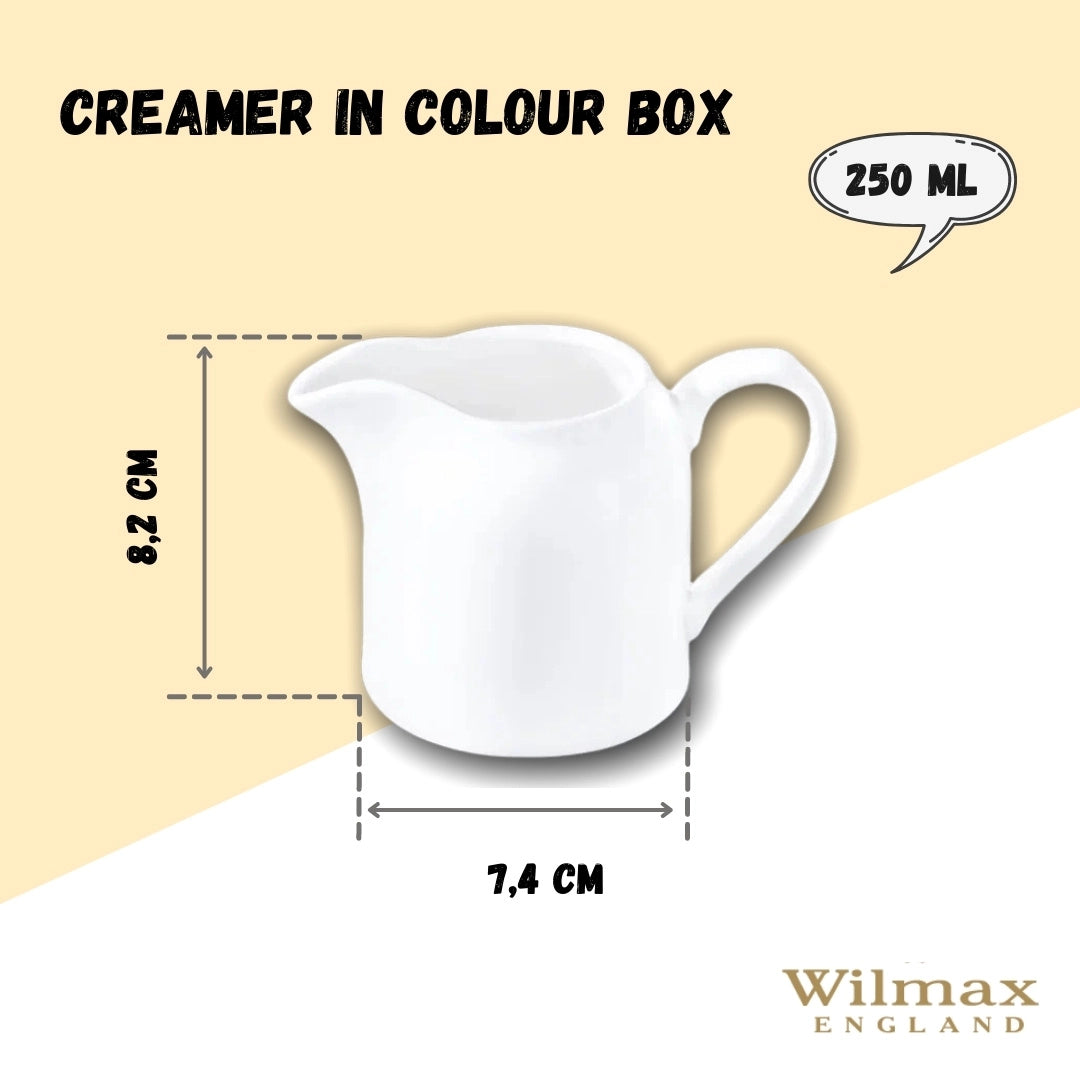 Wilmax Milchkanne 250 ml Weiß Porzellan WL-995018/1C