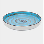 Wilmax Teller 23 cm Blau aus Porzellan