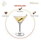 Wilmax Martiniglas 270 ml 6er-Set Transparent aus Wilmax Crystalline-Serie