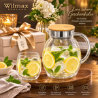 Wilmax Thermoglas 530 ml 6er-Set Transparent aus Borosilikatglas
