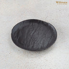 Wilmax Teller 18 cm Schwarz aus Porzellan