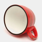 Wilmax Tasse 300 ml Rot aus Porzellan