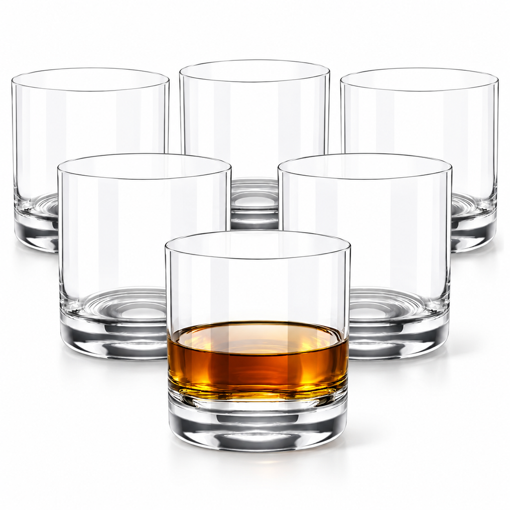 Wilmax Whiskyglas 300 ml 6er-Set Transparent aus Wilmax Crystalline-Serie