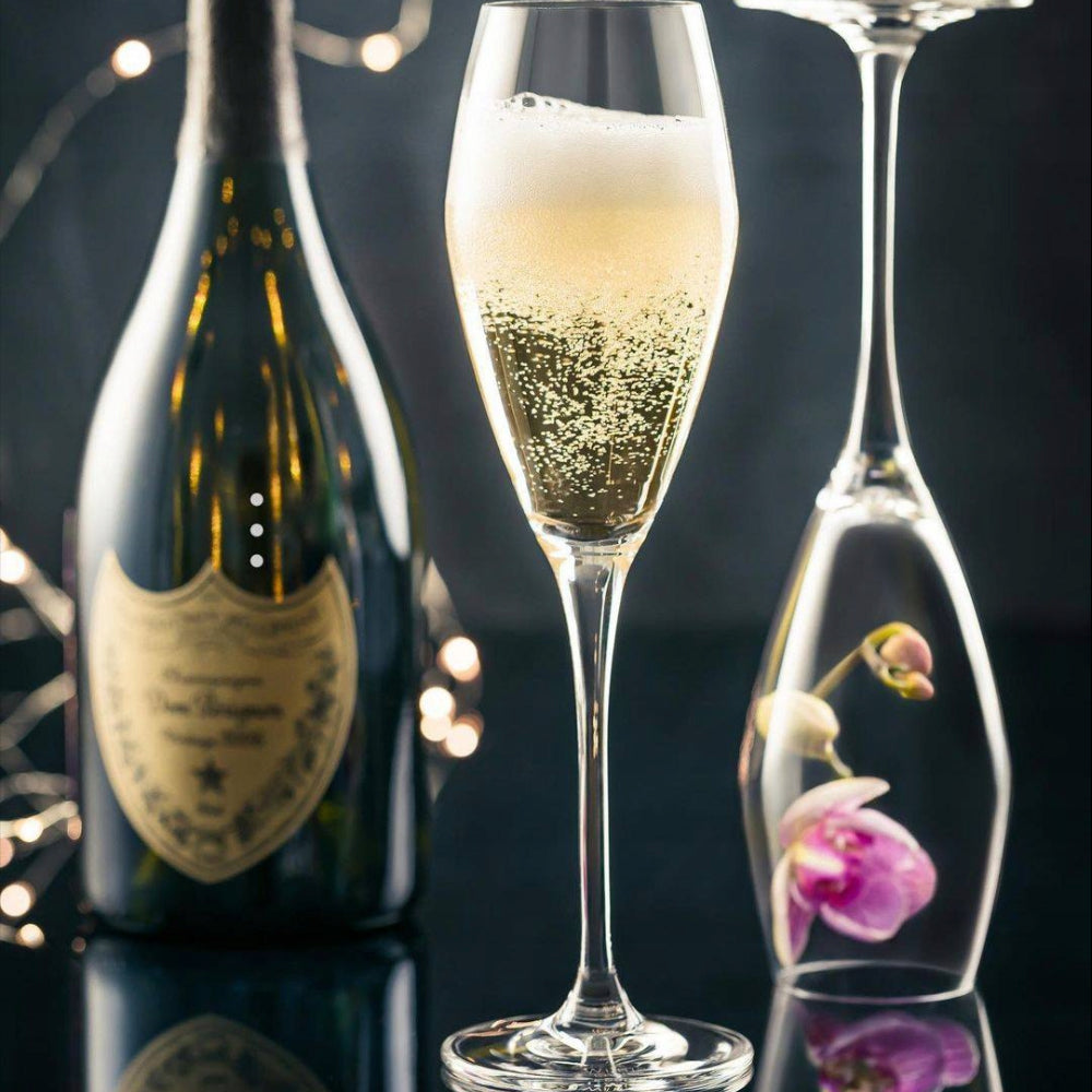 Wilmax Champagnerflöte 290 ml 2er-Set Transparent aus Wilmax Crystalline-Serie