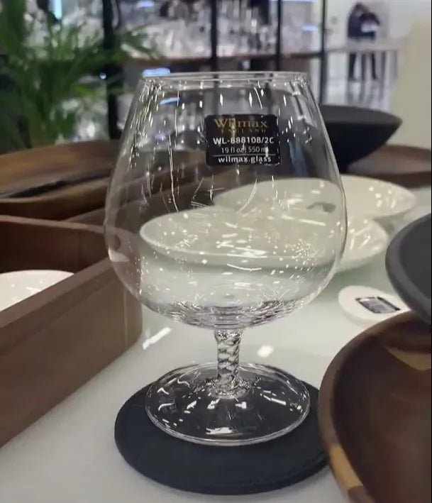 Wilmax Cognacglas 550 ml Kristallglas Transparent 2er Set WL-888108/2C