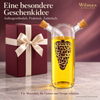 Wilmax Öl- und Essigflasche 250/50 ml Transparent aus Glas