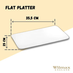 Wilmax Porzellan Servierplatte, rechteckig, 35,5 x 25 cm, WL-992637/A