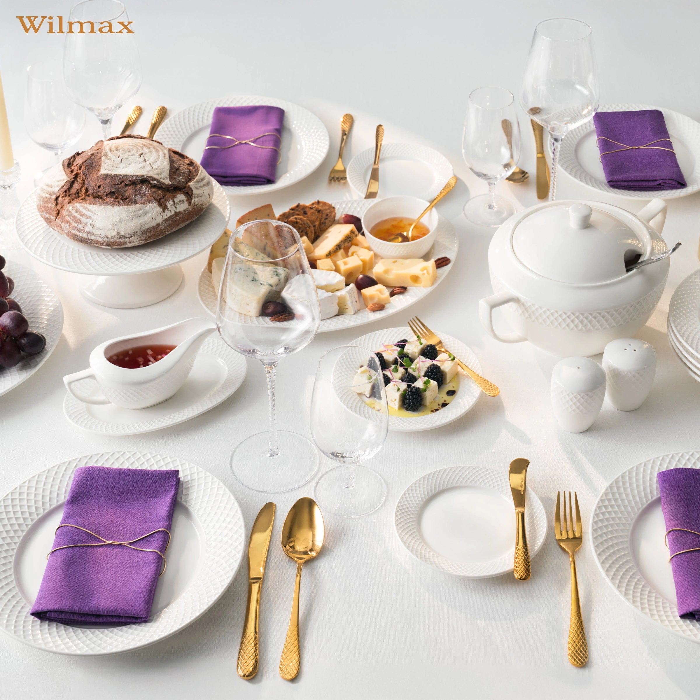 Wilmax Jumbo-Becher 500 ml Weiß aus Porzellan