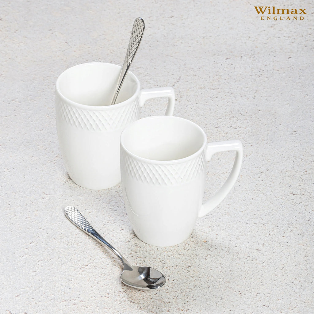 Wilmax Teelöffel 14 cm 6er-Set Silber aus Edelstahl