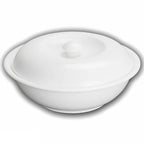 Wilmax Schale mit Deckel 1700 ml 26 cm aus Porzellan, Weiß WL-992442/A