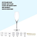 Wilmax Champagnerflöte 290 ml Kristallglas Transparent 2er Set WL-888050/2C