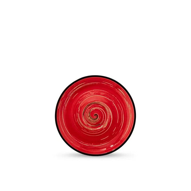 Wilmax Untertasse 14 cm Rot aus Porzellan