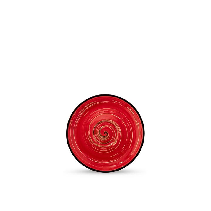 Wilmax Untertasse 11 cm Rot aus Porzellan