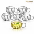 Wilmax Doppelwandiger Thermobecher 300 ml 6er-Set Transparent