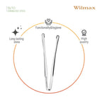 Wilmax Eiszange 15 cm Silber aus Edelstahl