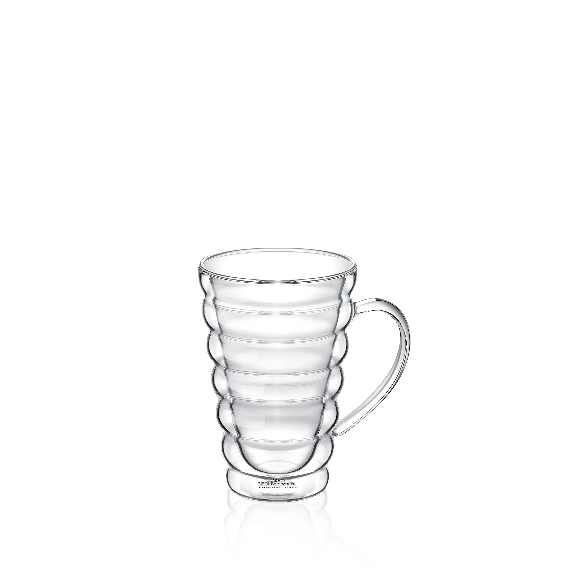 Wilmax Doppelwandiger Thermobecher 250 ml Transparent aus Glas