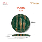 Wilmax Teller 23 cm Grün aus Porzellan