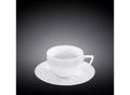 Wilmax Cappuccino Tasse mit Untertasse 170 ml Weiß Porzellan 6er Set WL-880106/6C