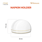 Wilmax Serviettenhalter Weiß Porzellan WL-880102901/A