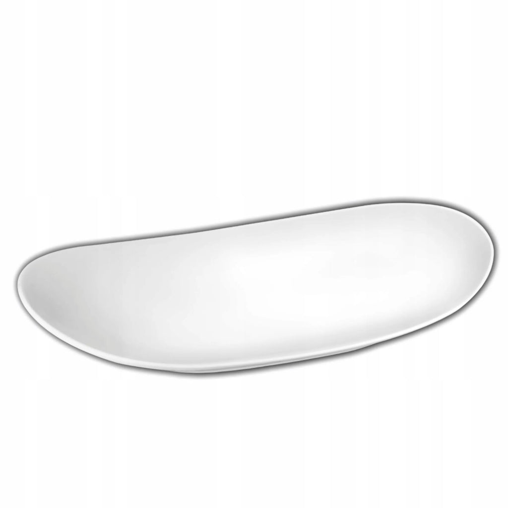 Wilmax Servierplatte 33 × 18,5 cm Weiß aus Porzellan